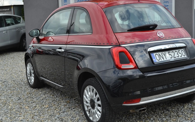 Fiat 500 cena 36900 przebieg: 41000, rok produkcji 2016 z Paczków małe 529